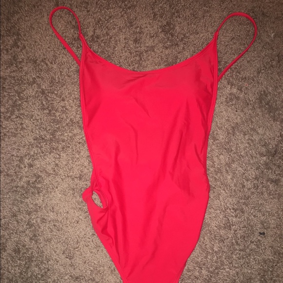 RED SUNNYCOCLOTHING SWIMSUIT ONE PIECE - Picture 4 of 6